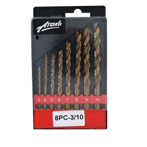 Набір свердл 8PC-3/10, кобальт